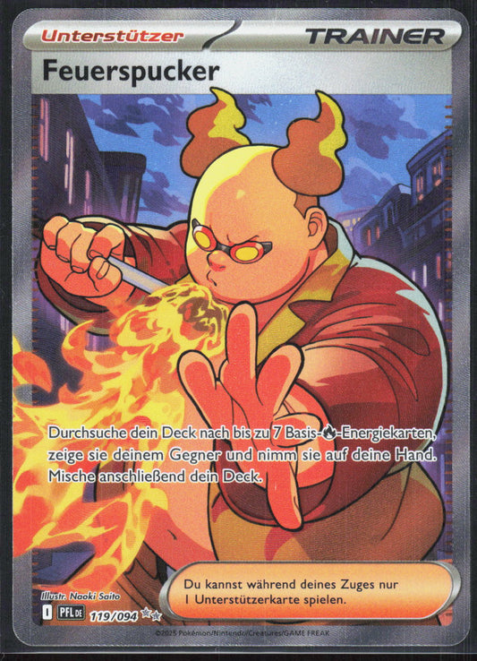 Pokemon Feuerspucker Fatale Flammen 119 NM Ultra Selten Holo