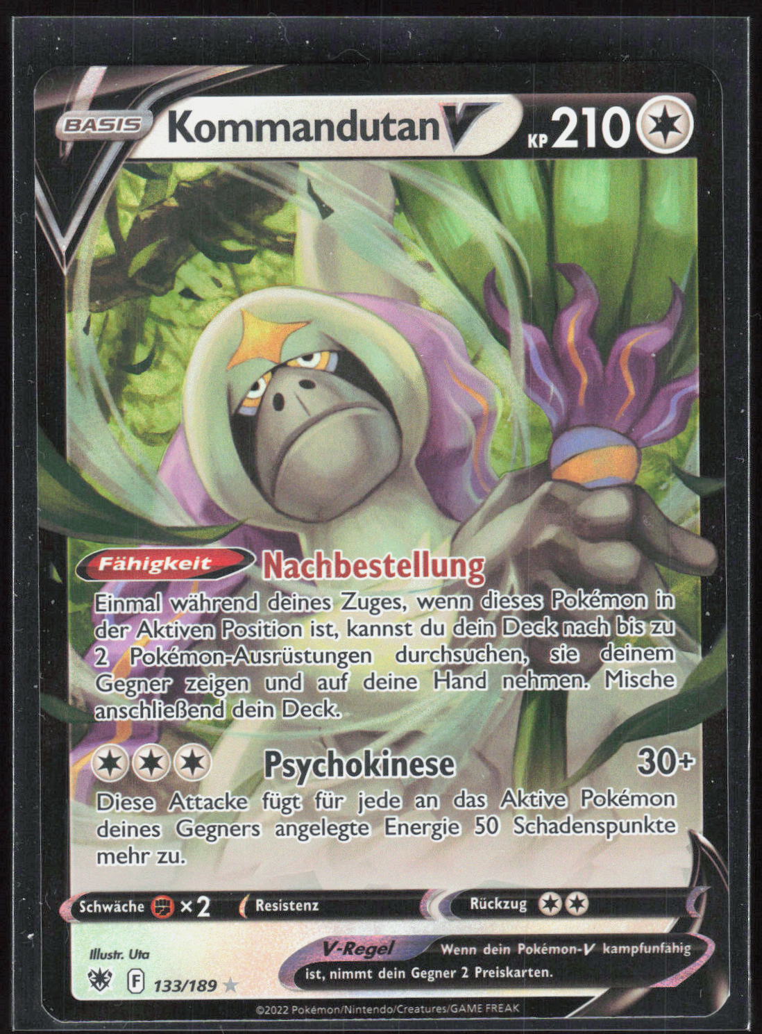 Pokemon TCG Kommandutan V Astralglanz 133 NM Holografisch Selten V