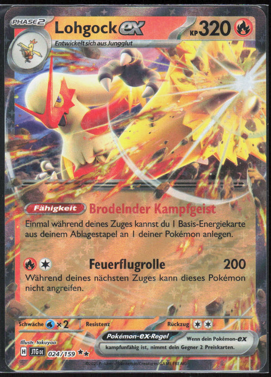 Pokemon TCG Lohgock-ex Reisegefährten 024 NM Doppelselten Holo