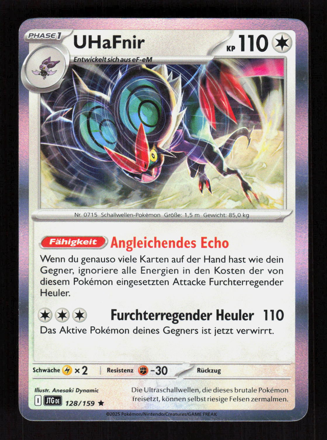 Pokémon UHaFnir 128/159 – Reisegefährten (DE) Rare Holo – Vorderseite