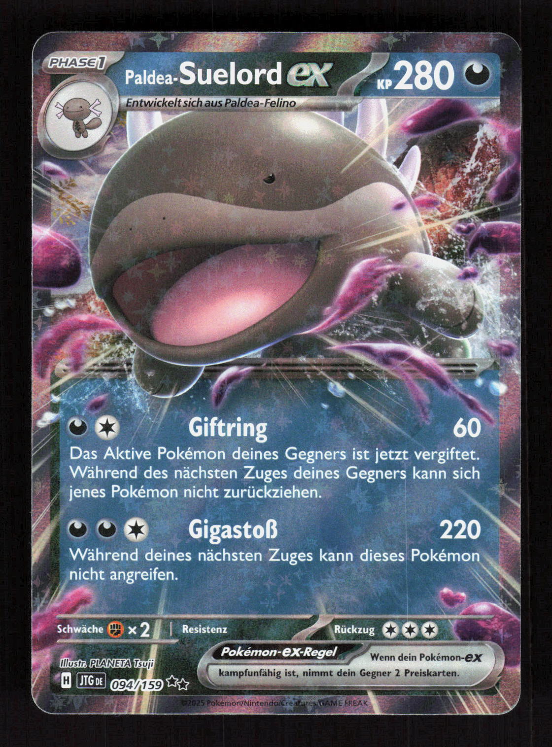 Pokémon Paldea-Suelord ex 094/159 – Reisegefährten (DE) Double Rare – Vorderseite