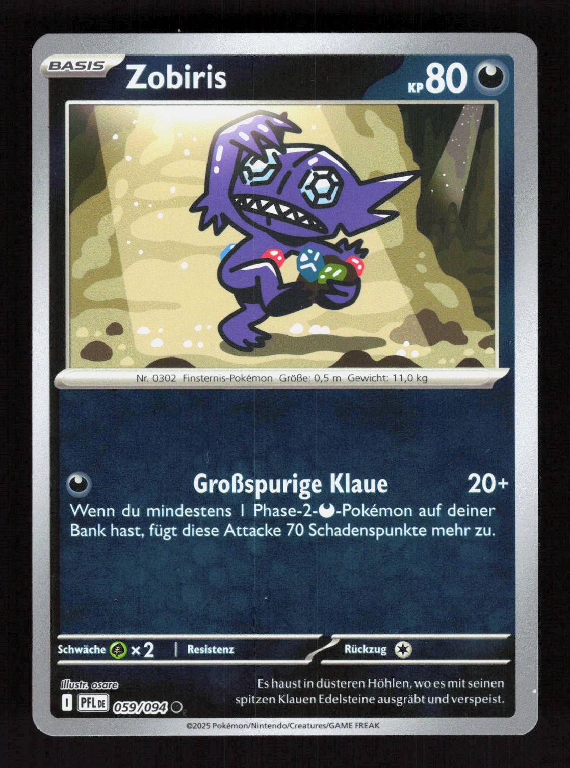 Pokémon Zobiris 059/094 – Fatale Flammen (DE) Common Reverse Holo – Vorderseite