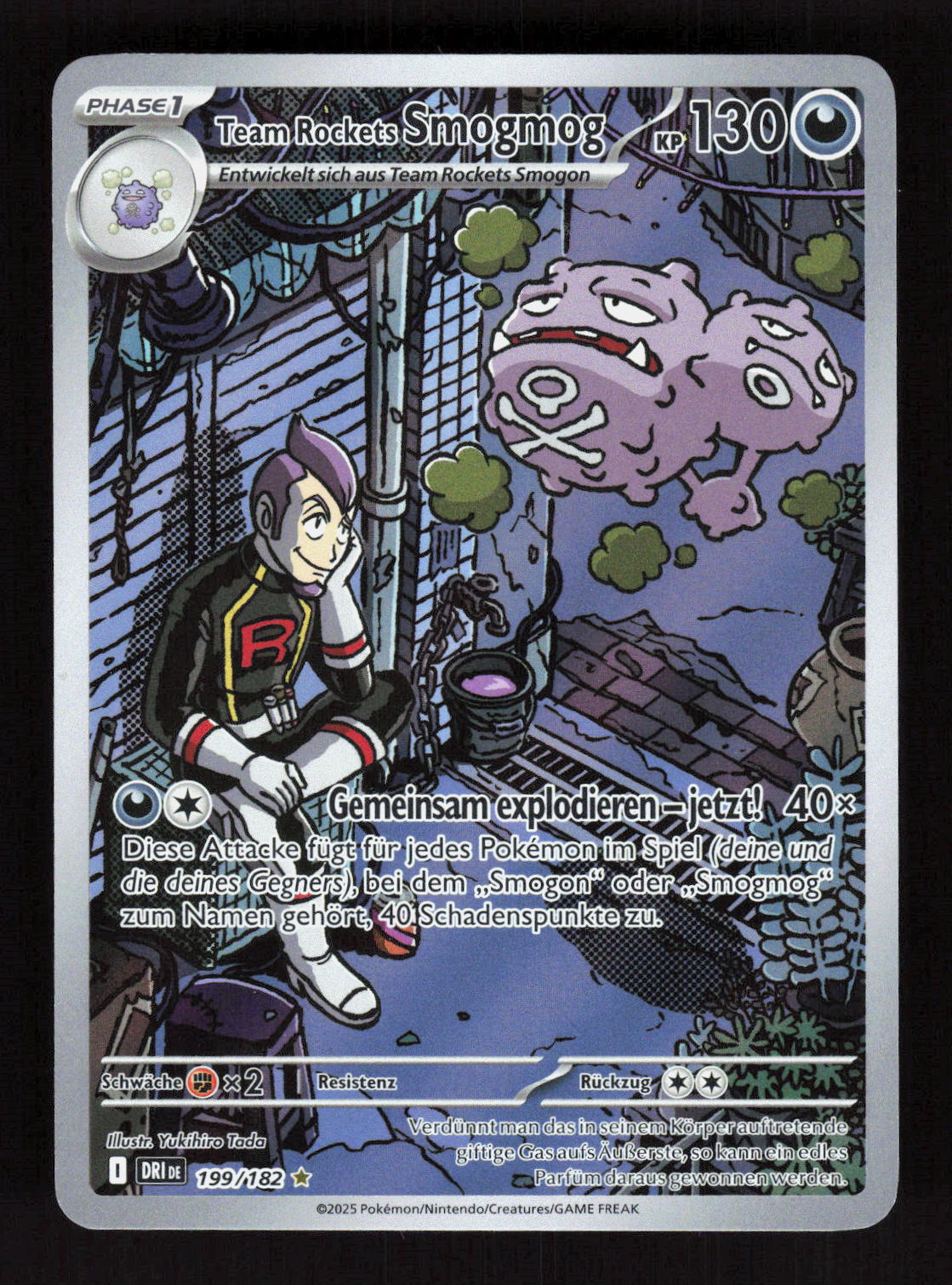 Pokémon Team Rockets Smogmog 199/182 – Ewige Rivalen (DE) Illustration Rare – Vorderseite