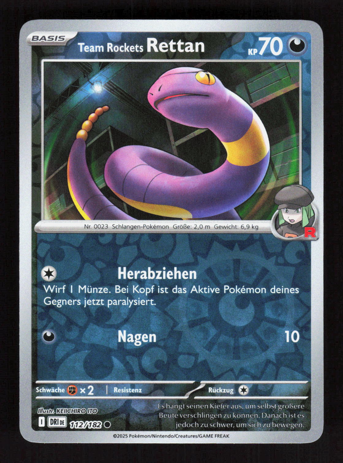 Pokémon Team Rockets Rettan 112/182 – Ewige Rivalen (DE) Common Reverse Holo – Vorderseite