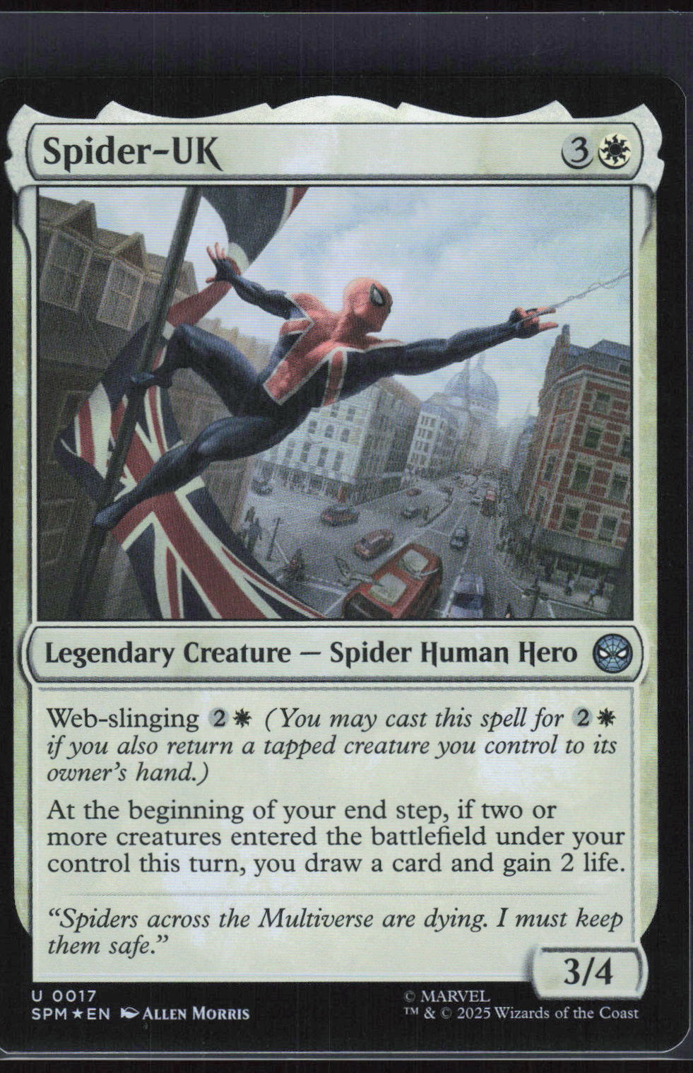 Magic: The Gathering Spider-UK 0017 – Marvel's Spider-Man (EN) Foil – Vorderseite