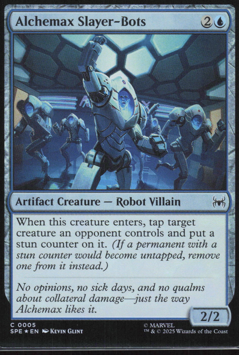 Magic: The Gathering Alchemax Slayer-Bots 0005 – Marvel's Spider-Man Eternal – Vorderseite