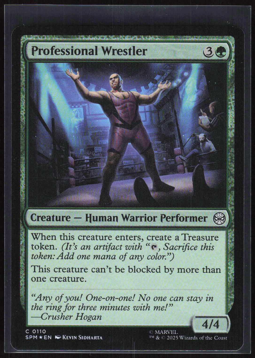 Magic: The Gathering Professional Wrestler 0110 – Marvel's Spider-Man (EN) Foil – Vorderseite