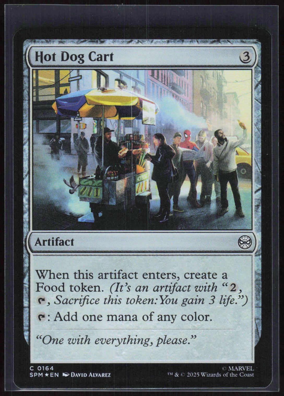 Magic: The Gathering Hot Dog Cart 0164 – Marvel's Spider-Man (EN) Foil – Vorderseite