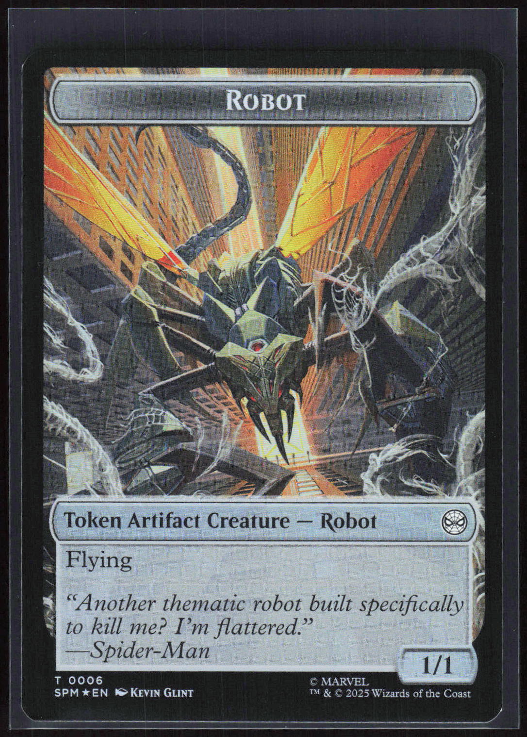 Magic: The Gathering Robot // Food 0006 // 0005 – Marvel's Spider-Man (EN) Foil – Vorderseite