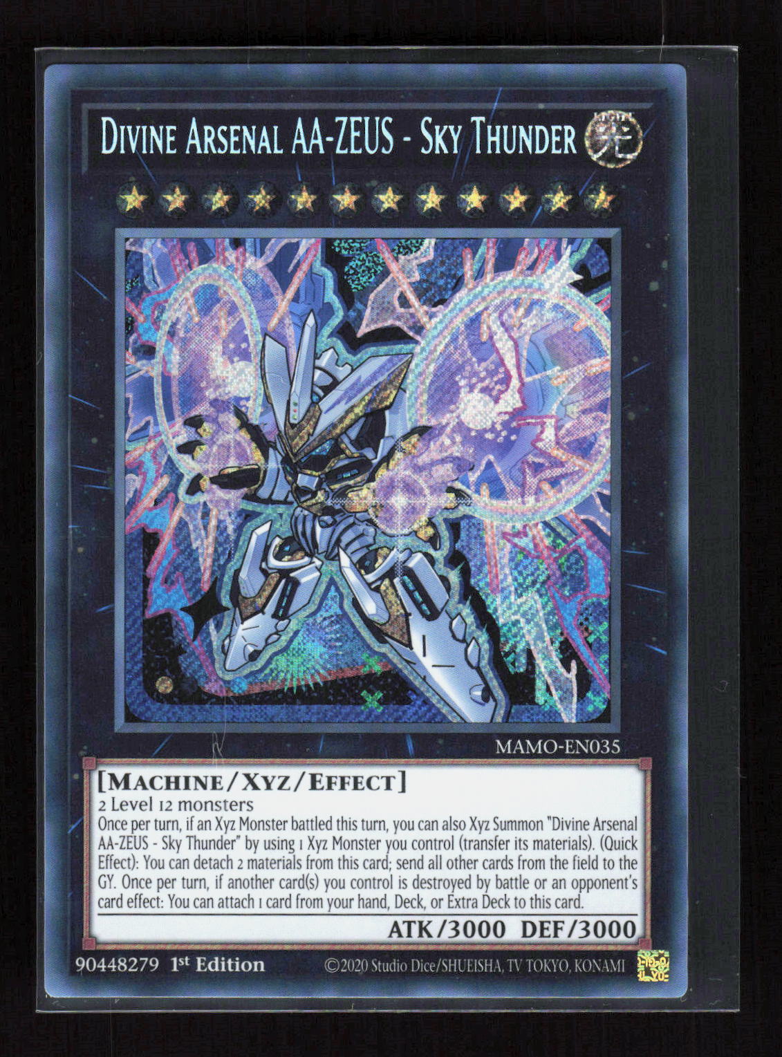 Yu-Gi-Oh! Divine Arsenal AA-ZEUS - Sky Thunder MAMO-EN035 – Magnificent – Vorderseite
