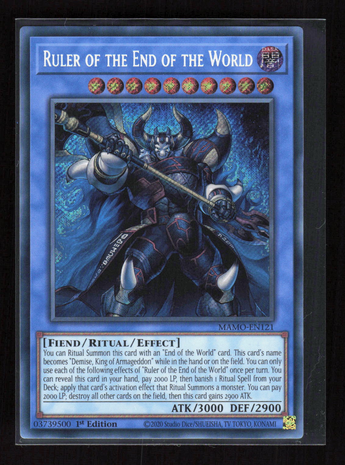 Yu-Gi-Oh! Ruler of the End of the World MAMO-EN121 – Magnificent Monsters – Vorderseite