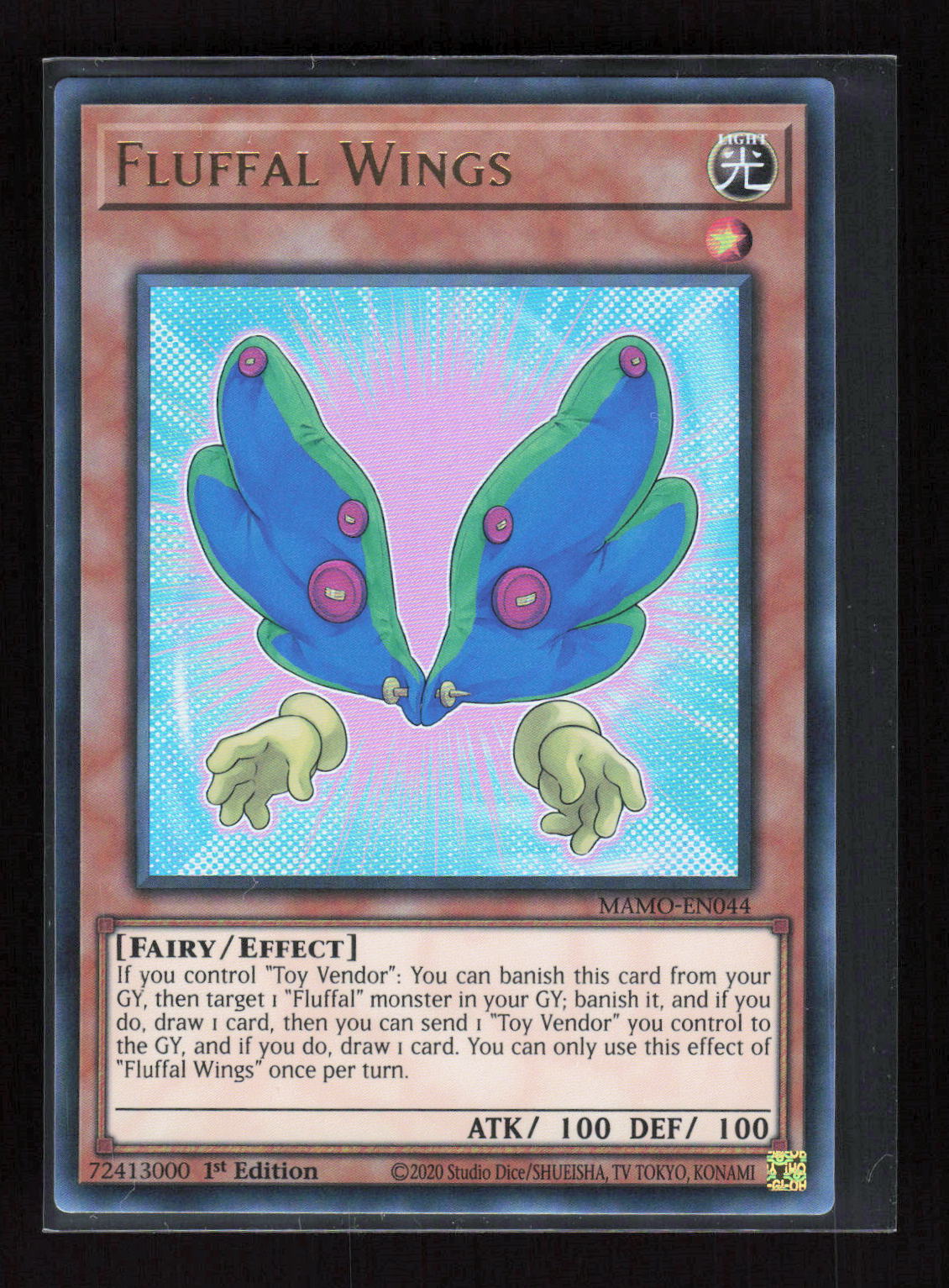 Yu-Gi-Oh! Fluffal Wings MAMO-EN044 – Magnificent Monsters Ultra Rare (UR) Holo – Vorderseite