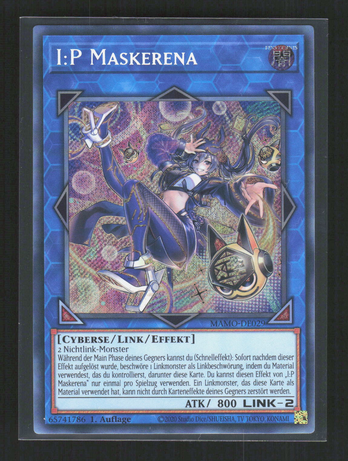 Yu-Gi-Oh! I:P Maskerena MAMO-DE029 – Magnificent Monsters Secret Rare (ScR) Holo – Vorderseite