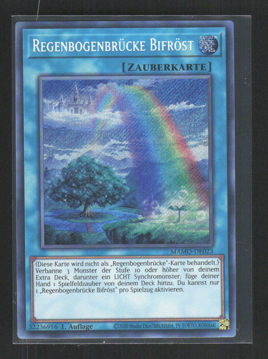 Yu-Gi-Oh! Regenbogenbrücke Bifröst MAMO-DE023 – Magnificent Monsters Secret – Vorderseite