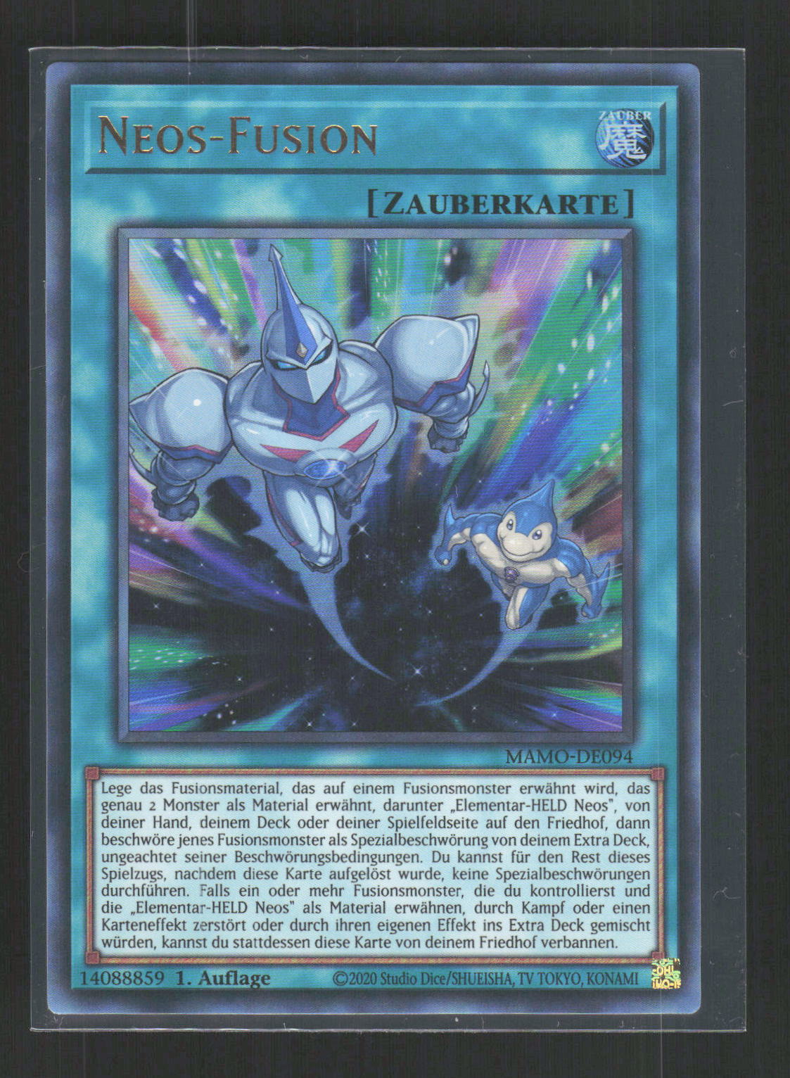 Yu-Gi-Oh! Neos-Fusion MAMO-DE094 – Magnificent Monsters Ultra Rare (UR) Holo – Vorderseite