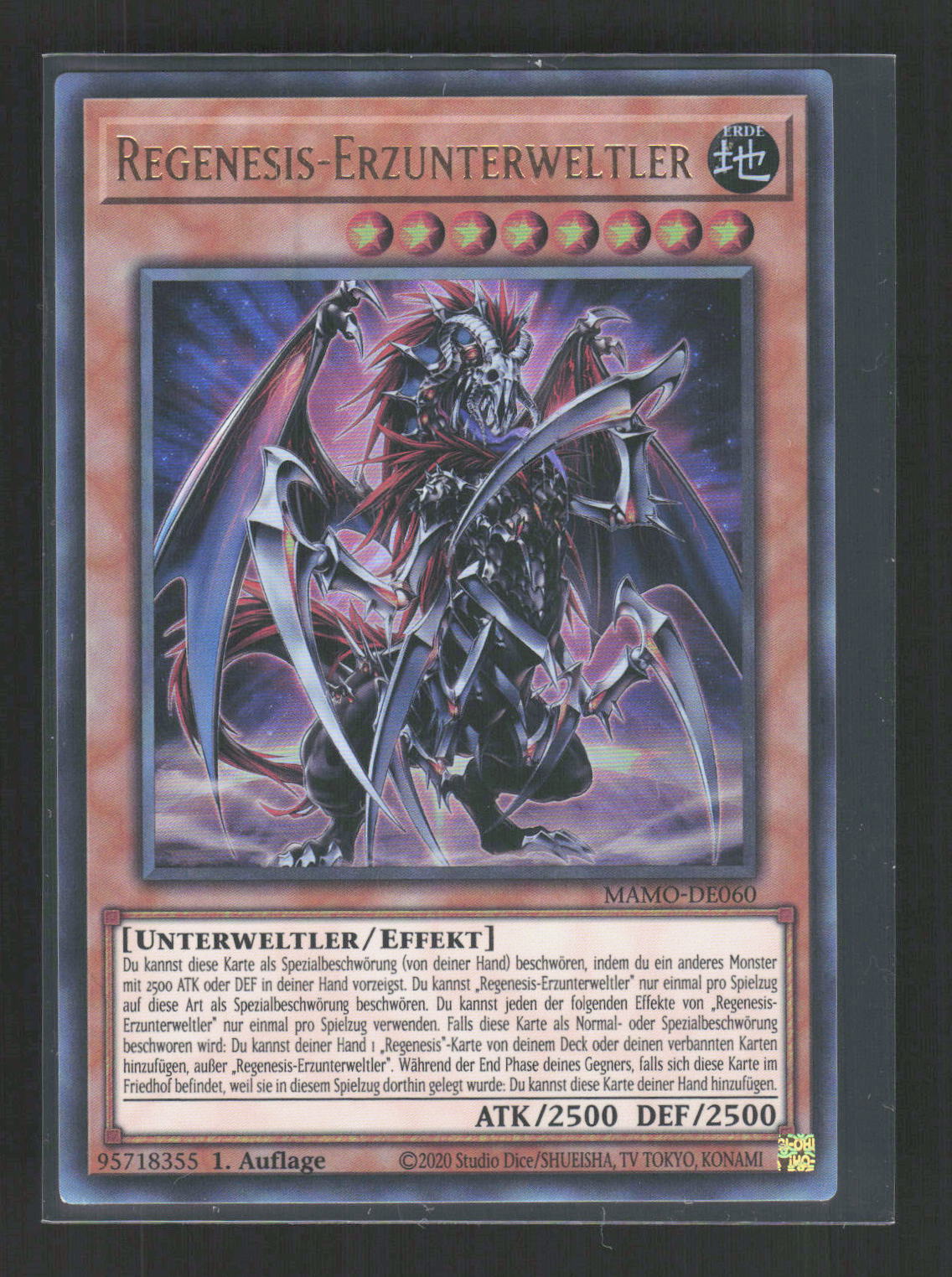 Yu-Gi-Oh! Regenesis-Erzunterweltler MAMO-DE060 – Magnificent Monsters Ultra – Vorderseite