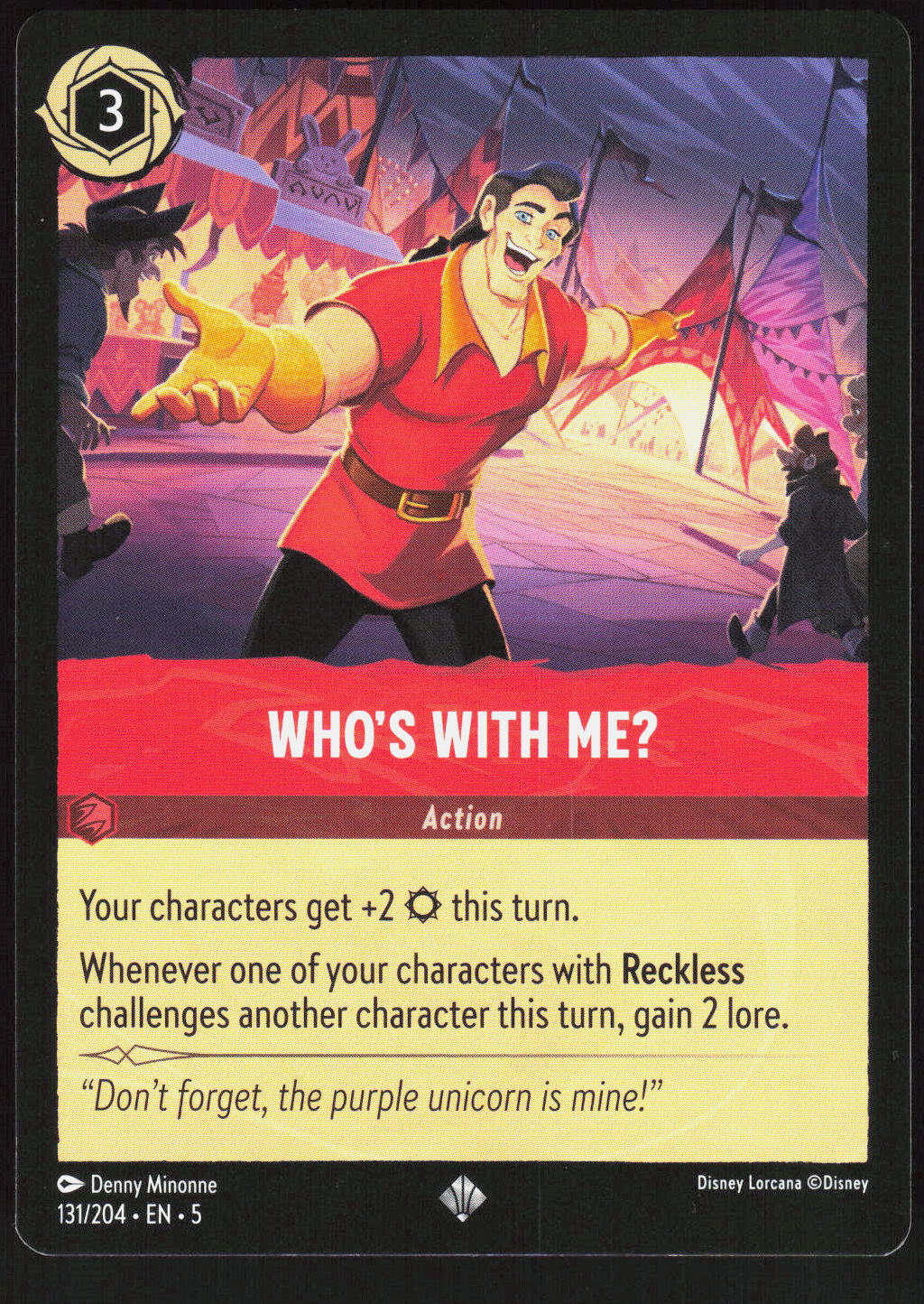 Disney Lorcana Who's With Me? 131/204 – Shimmering Skies (EN) Super Rare (SR) – Vorderseite