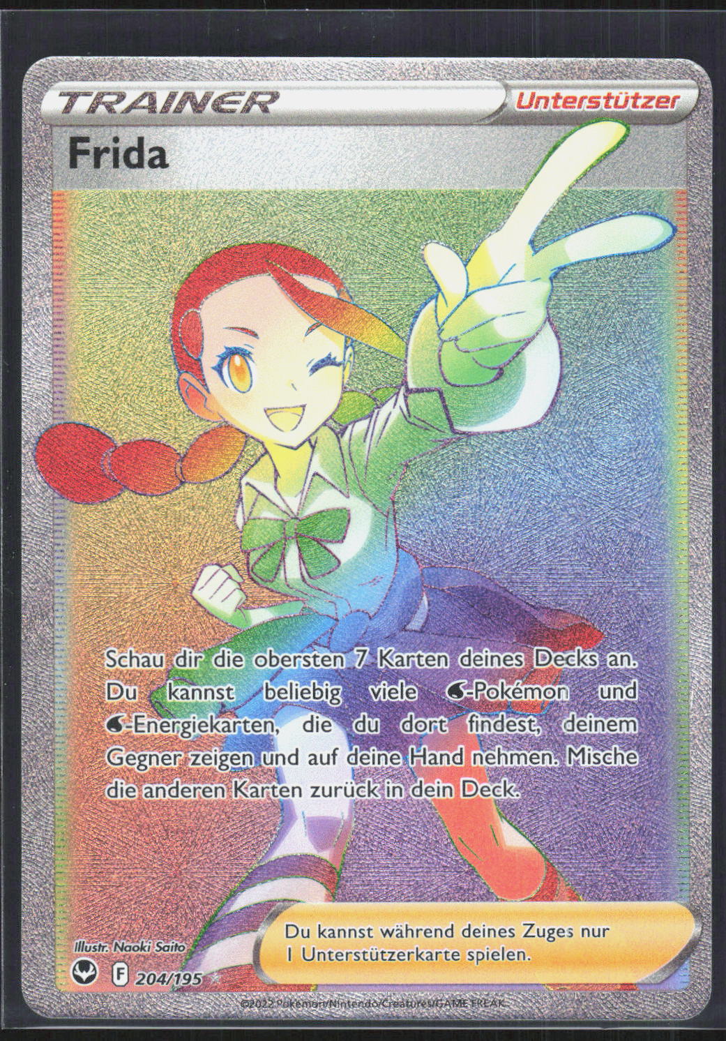Frida Silberne Sturmwinde 204 NM Versteckt Selten Holo