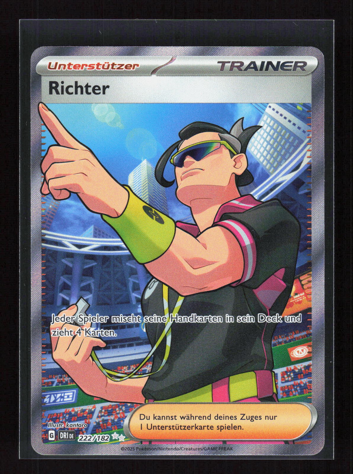 Pokémon Richter 222/182 – Ewige Rivalen (DE) Ultra Rare Full Art – Vorderseite