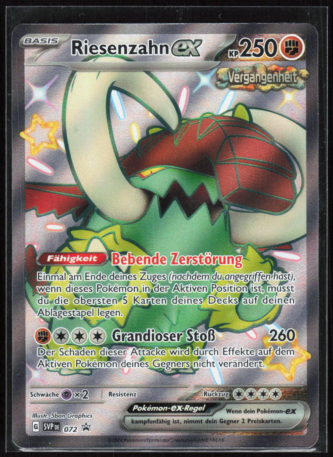 Pokemon TCG Riesenzahn-ex SVP Black Star Promos 072 NM Keine