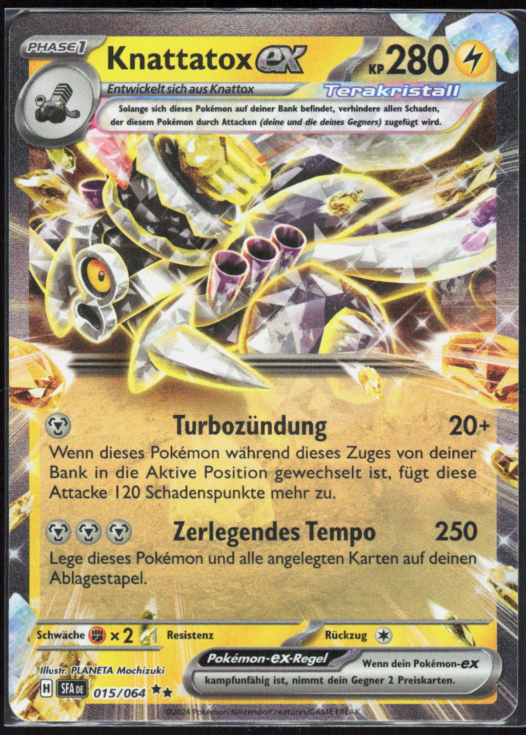 Pokemon TCG Knattatox-ex Nebel der Sagen 015 NM Doppelselten