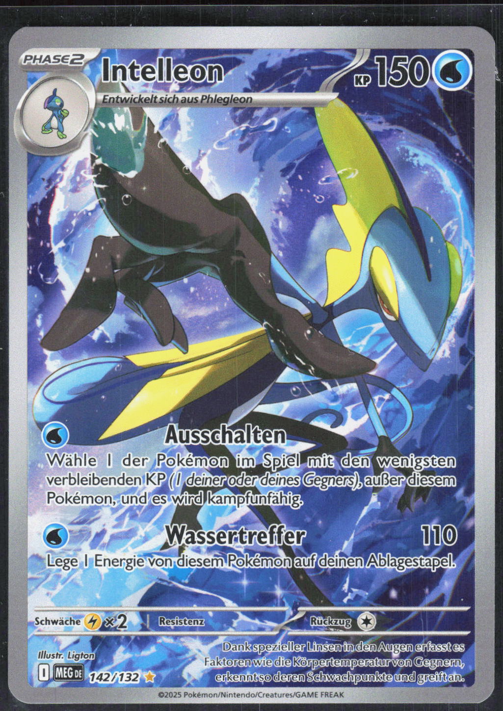 Pokemon TCG Intelleon Mega-Entwicklung 142 NM Selten, Illustration
