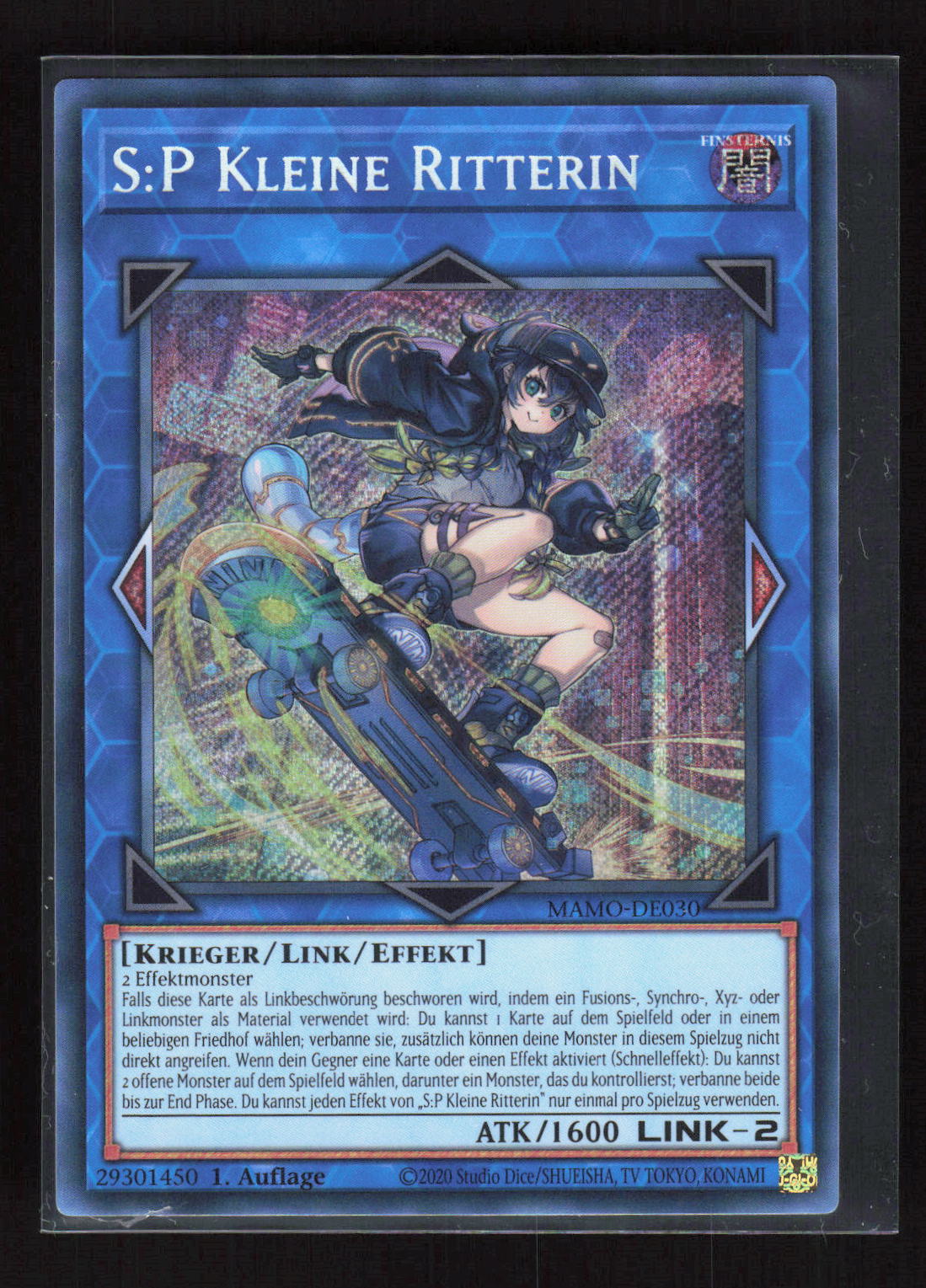 Yu-Gi-Oh! S:P Kleine Ritterin MAMO-DE030 – Magnificent Monsters Secret Rare – Vorderseite