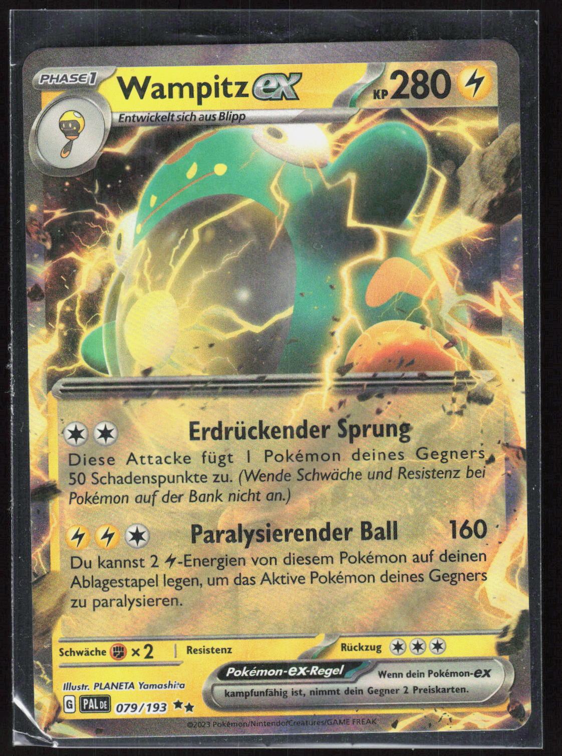 Pokemon TCG Wampitz-ex Entwicklungen in Paldea 079 NM Doppelselten