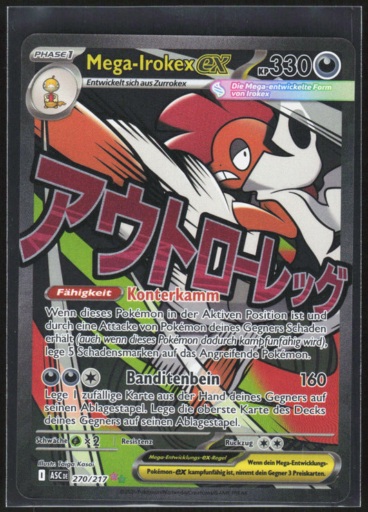 Pokemon TCG Mega-Irokex-ex Erhabene Helden 270 NM Ultra Selten