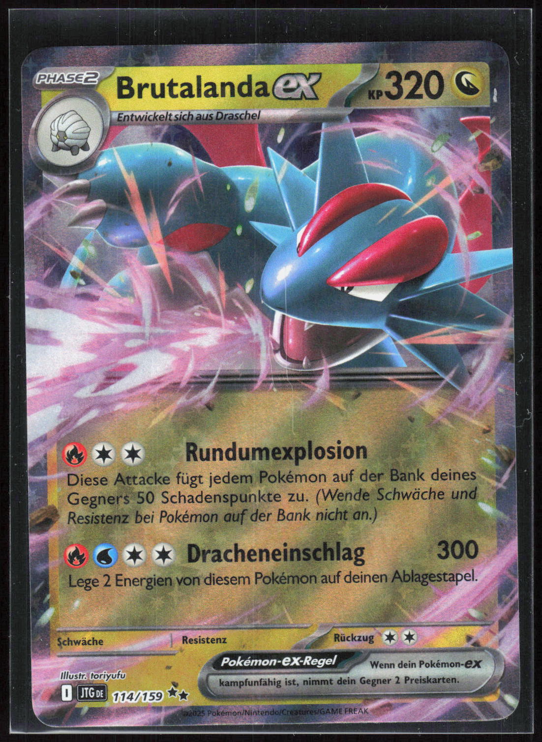 Pokemon TCG Brutalanda-ex Reisegefährten 114 NM Doppelselten