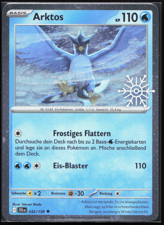 Pokemon TCG Arktos Reisegefährten SV 032 NM Holiday Snowflake