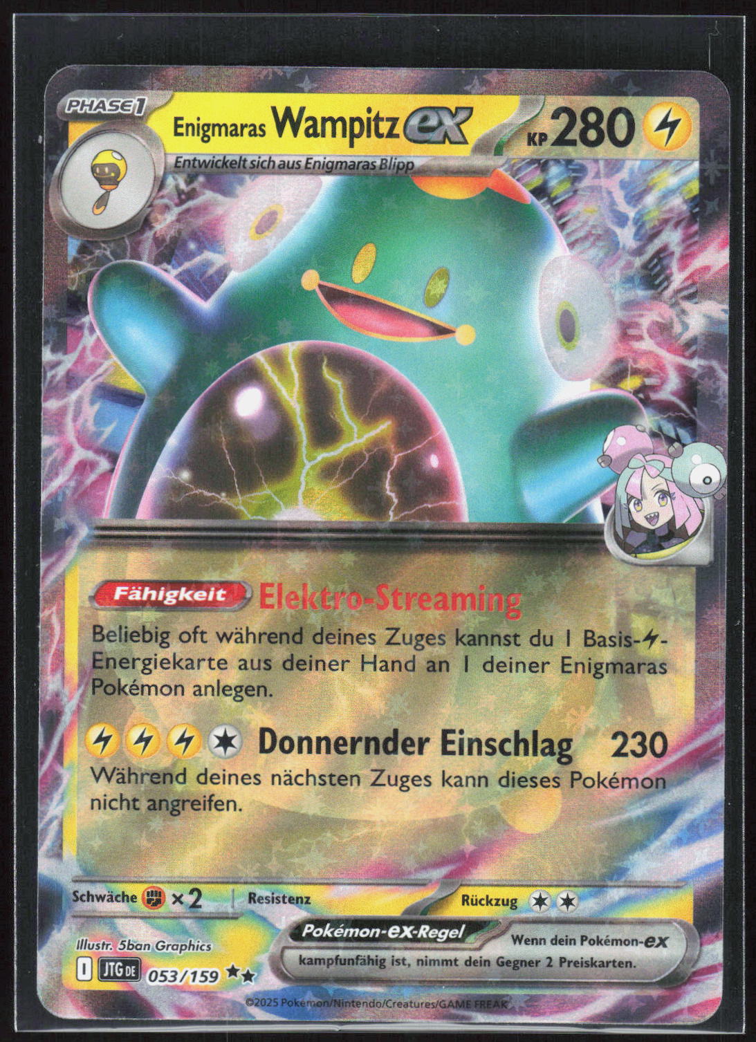 Pokemon TCG Enigmaras Wampitz-ex Reisegefährten 053 NM Doppelselten