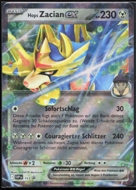Pokemon Hops Zacian-ex SVP Black Star Promos sv 193 NM