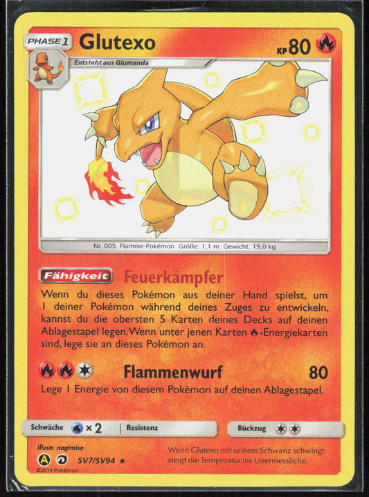 Pokemon Glutexo Verborgenes Schicksal SV7 NM Shiny rare Holo