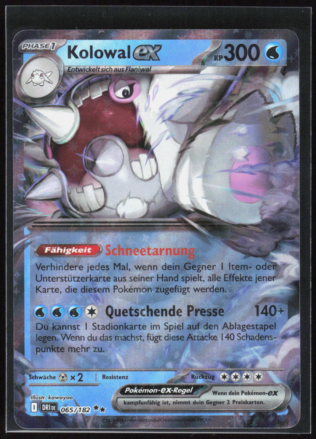 Pokemon TCG Kolowal-ex Ewige Rivalen 065 NM Doppelselten
