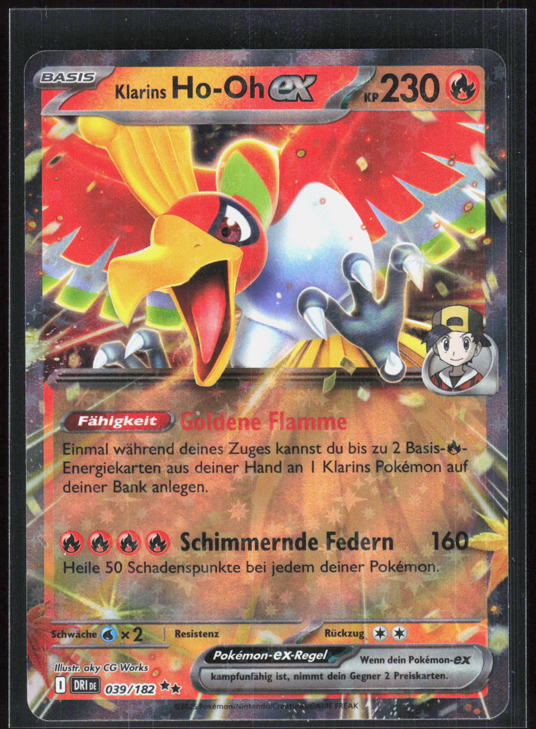 Pokemon TCG Klarins Ho-Oh-ex Ewige Rivalen 039 NM Doppelselten