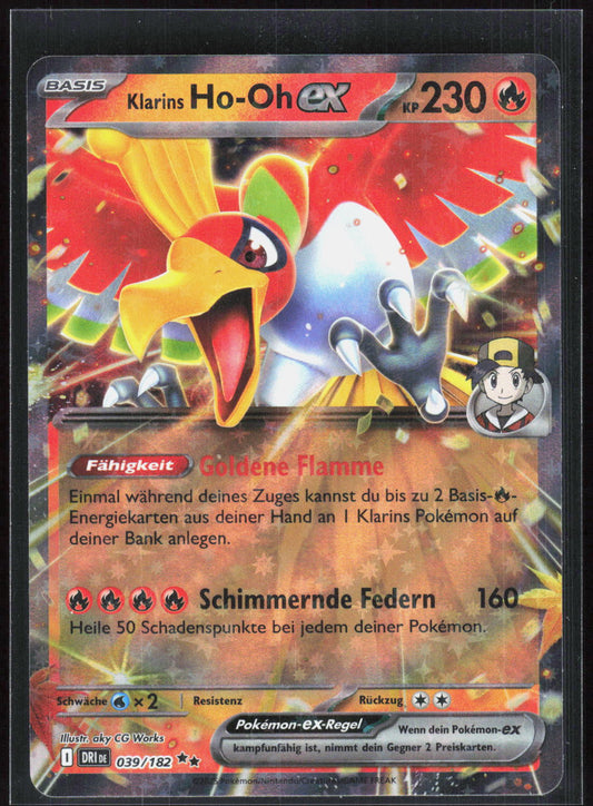 Pokemon TCG Klarins Ho-Oh-ex Ewige Rivalen 039 NM Doppelselten