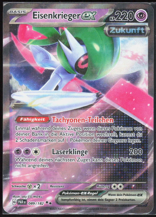 Pokemon TCG Eisenkrieger-ex Paradoxrift 089 NM Doppelselten