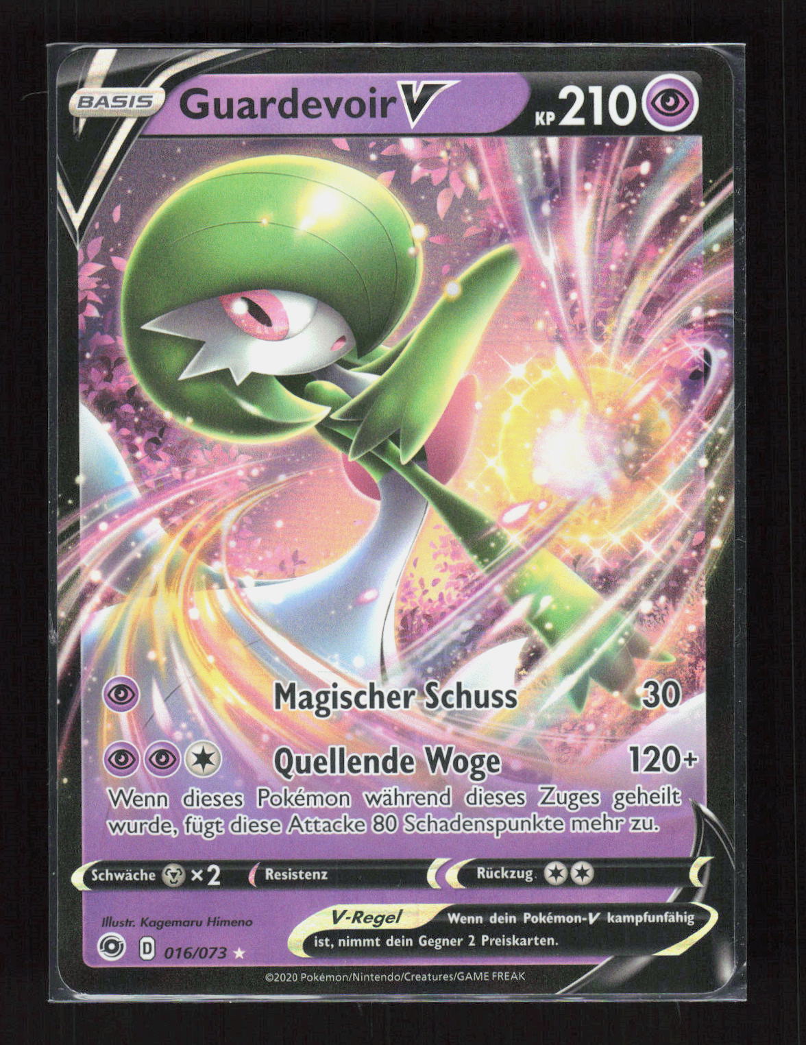 Pokémon Guardevoir V 016/073 – Weg des Champs (DE) Ultra Rare Holo – Vorderseite