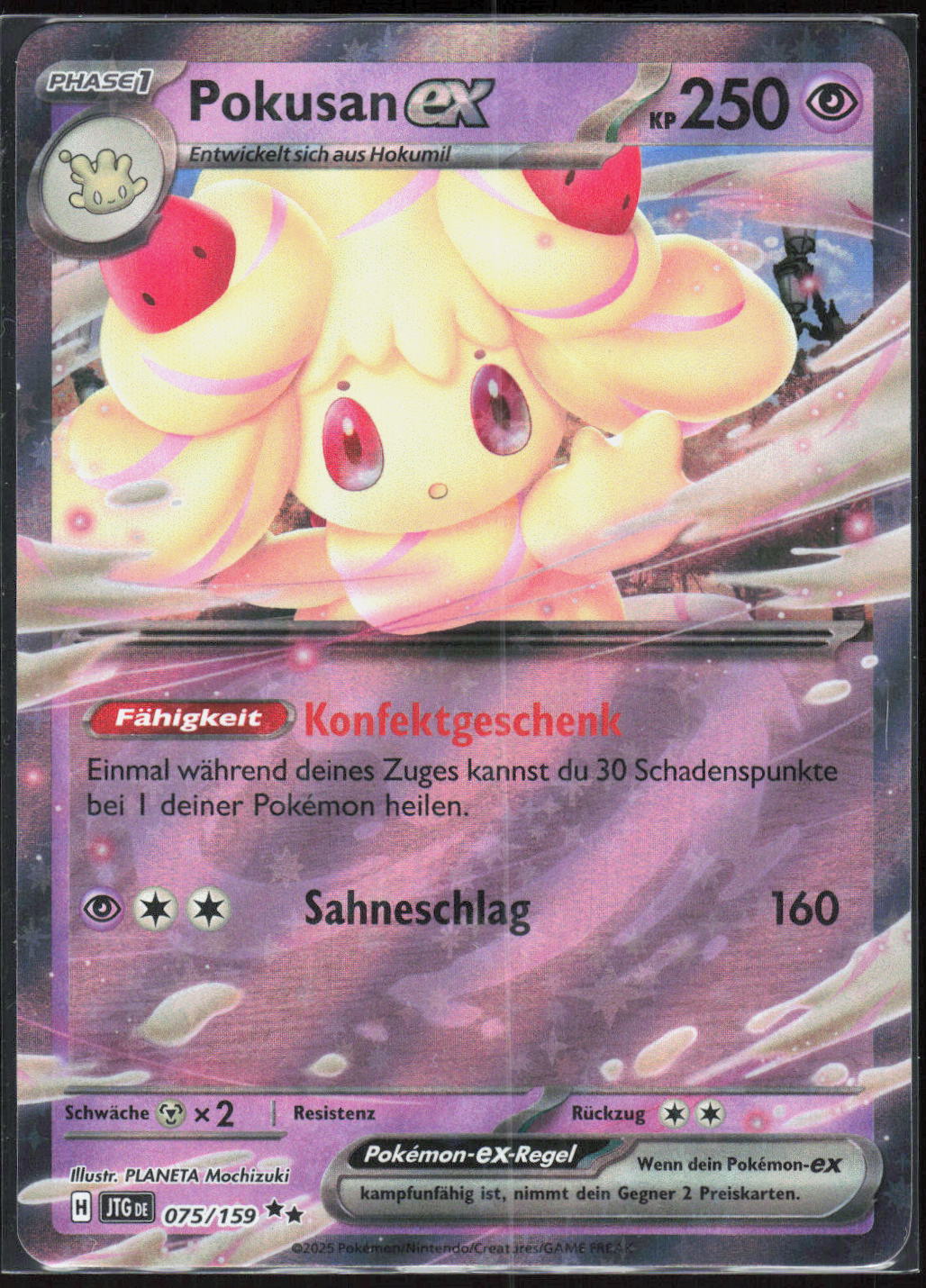 Pokemon TCG Pokusan-ex Reisegefährten 075 NM Doppelselten Holo