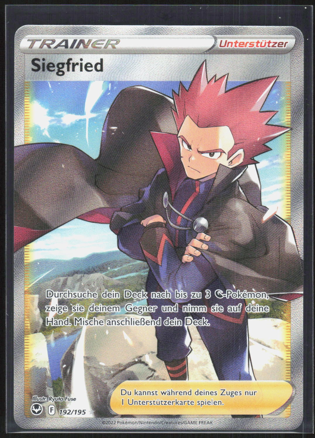 Pokemon TCG Siegfried Silberne Sturmwinde 192 NM Ultra Selten