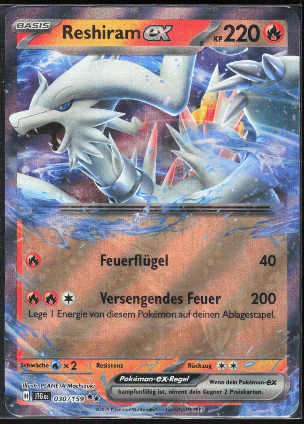 Pokemon TCG Reshiram-ex Reisegefährten 030 NM Doppelselten