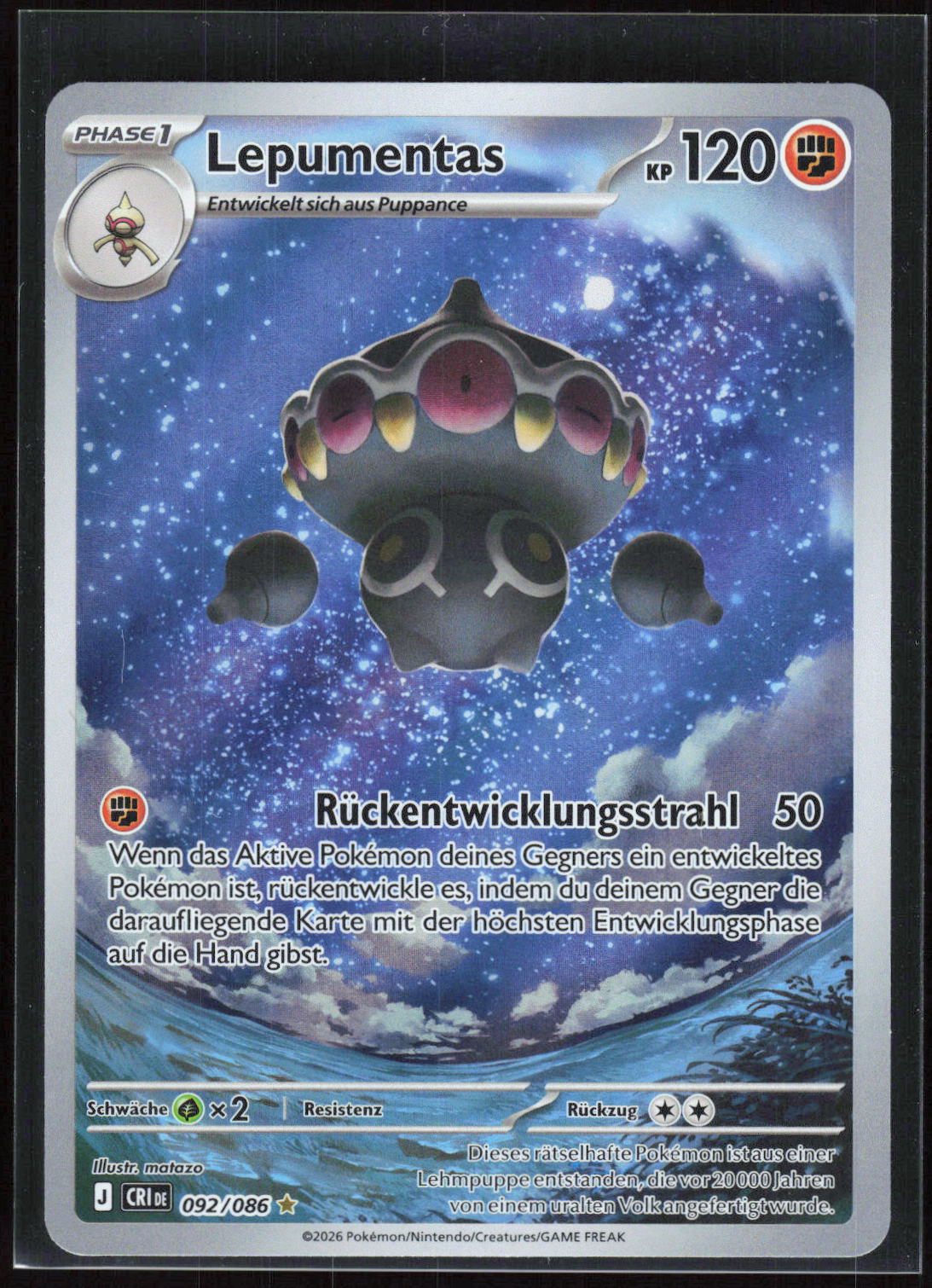 Pokemon TCG Lepumentas Wachsendes Chaos 092 NM Selten, Illustration