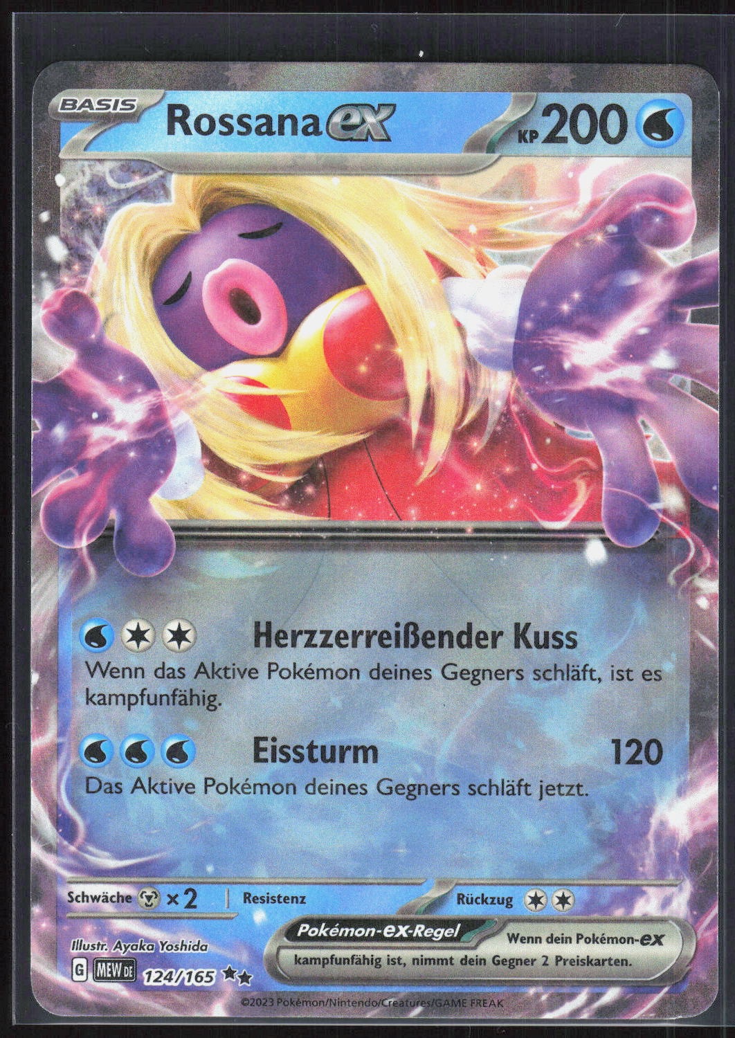 Pokemon TCG Rossana-ex 151 124 NM Doppelselten