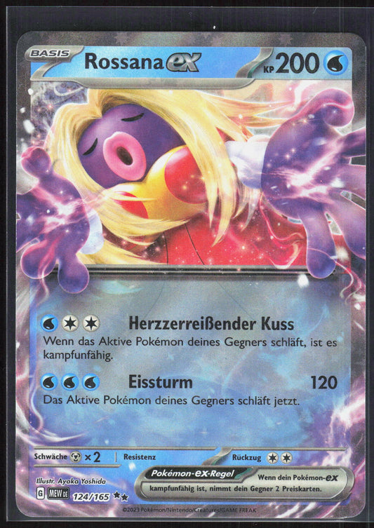 Pokemon TCG Rossana-ex 151 124 NM Doppelselten