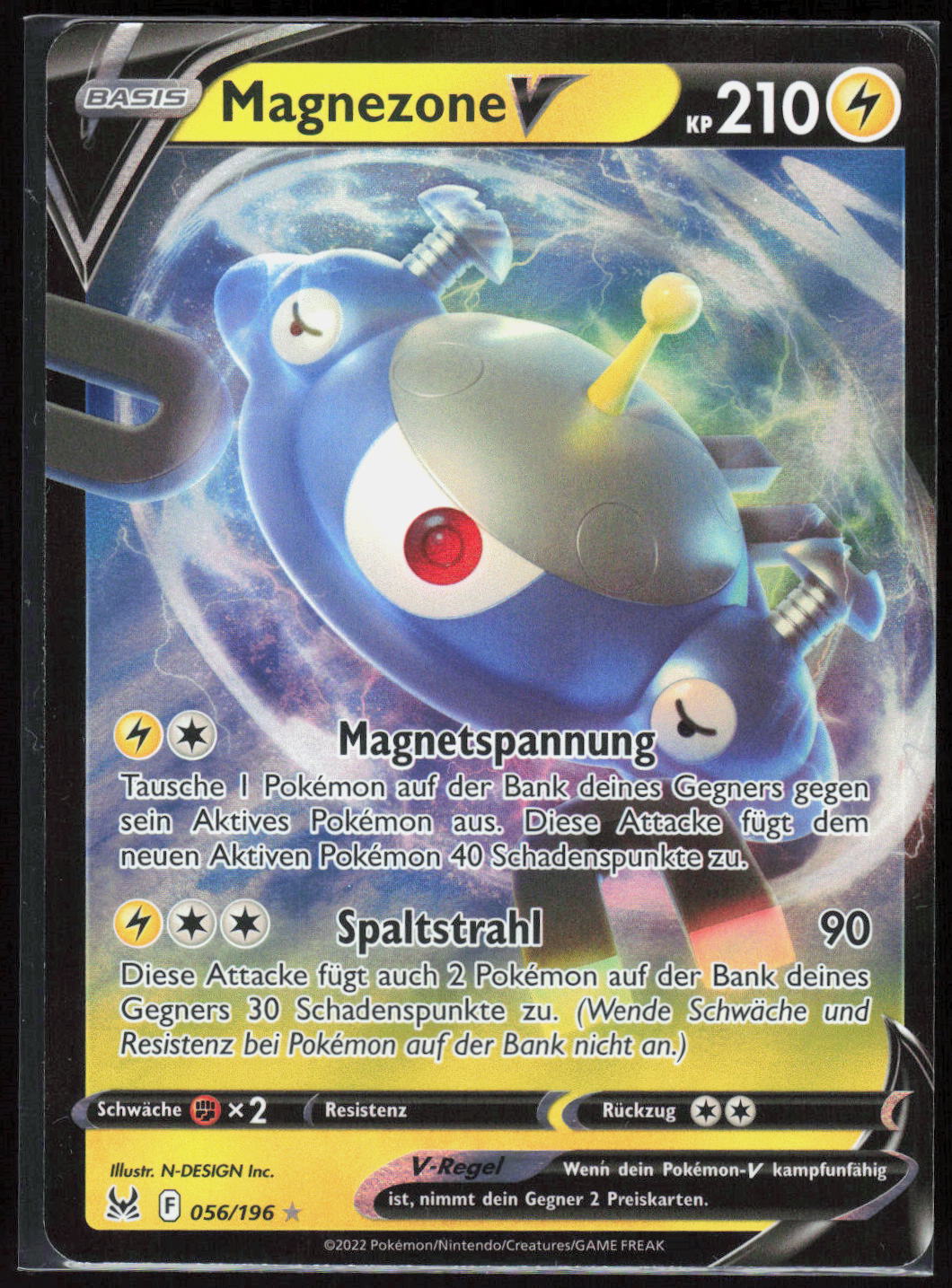 Pokemon TCG Magnezone V Verlorener Ursprung 056 NM Holografisch Selten VMAX