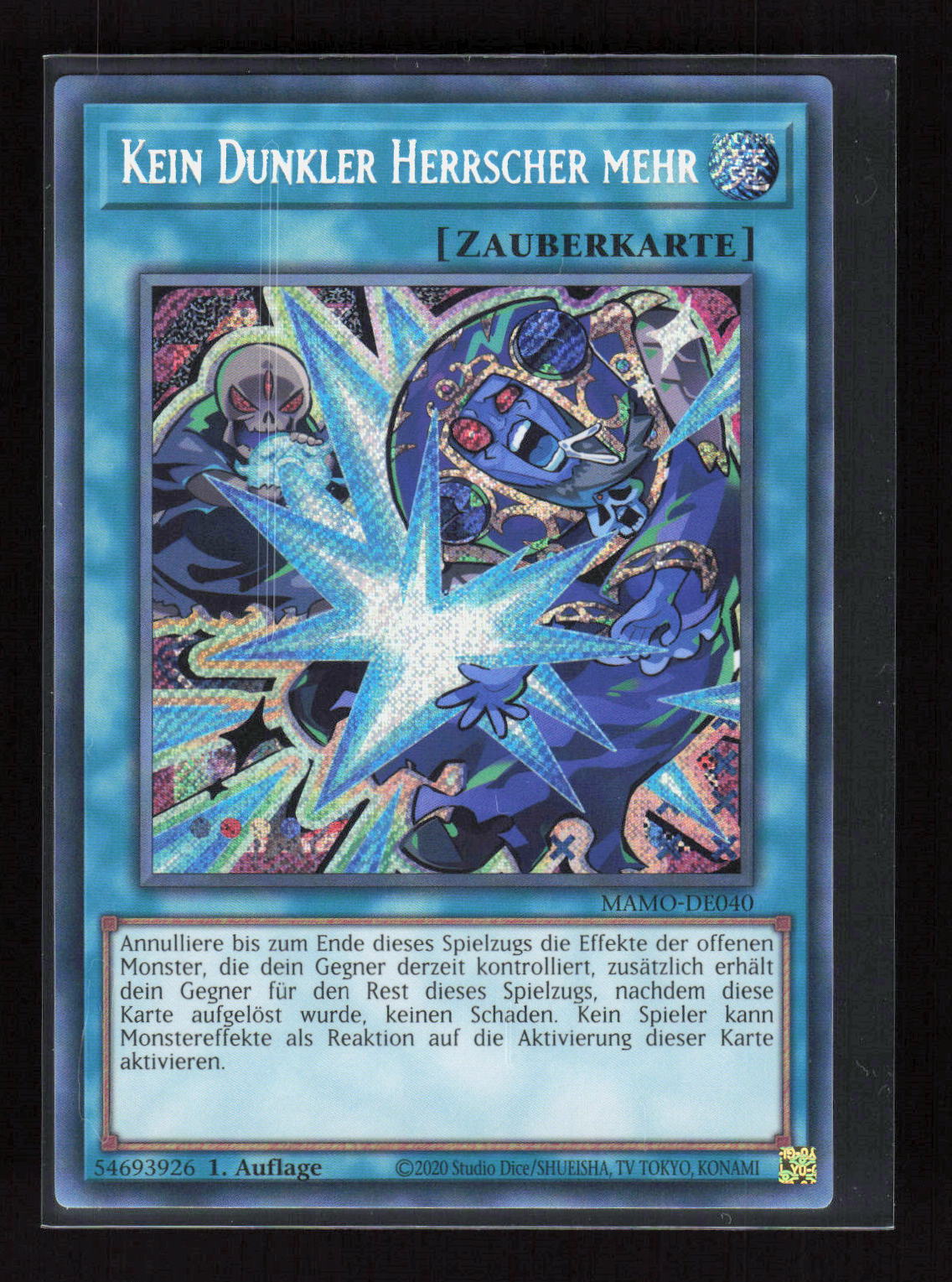 Yu-Gi-Oh! Kein Dunkler Herrscher mehr MAMO-DE040 – Magnificent Monsters Secret – Vorderseite