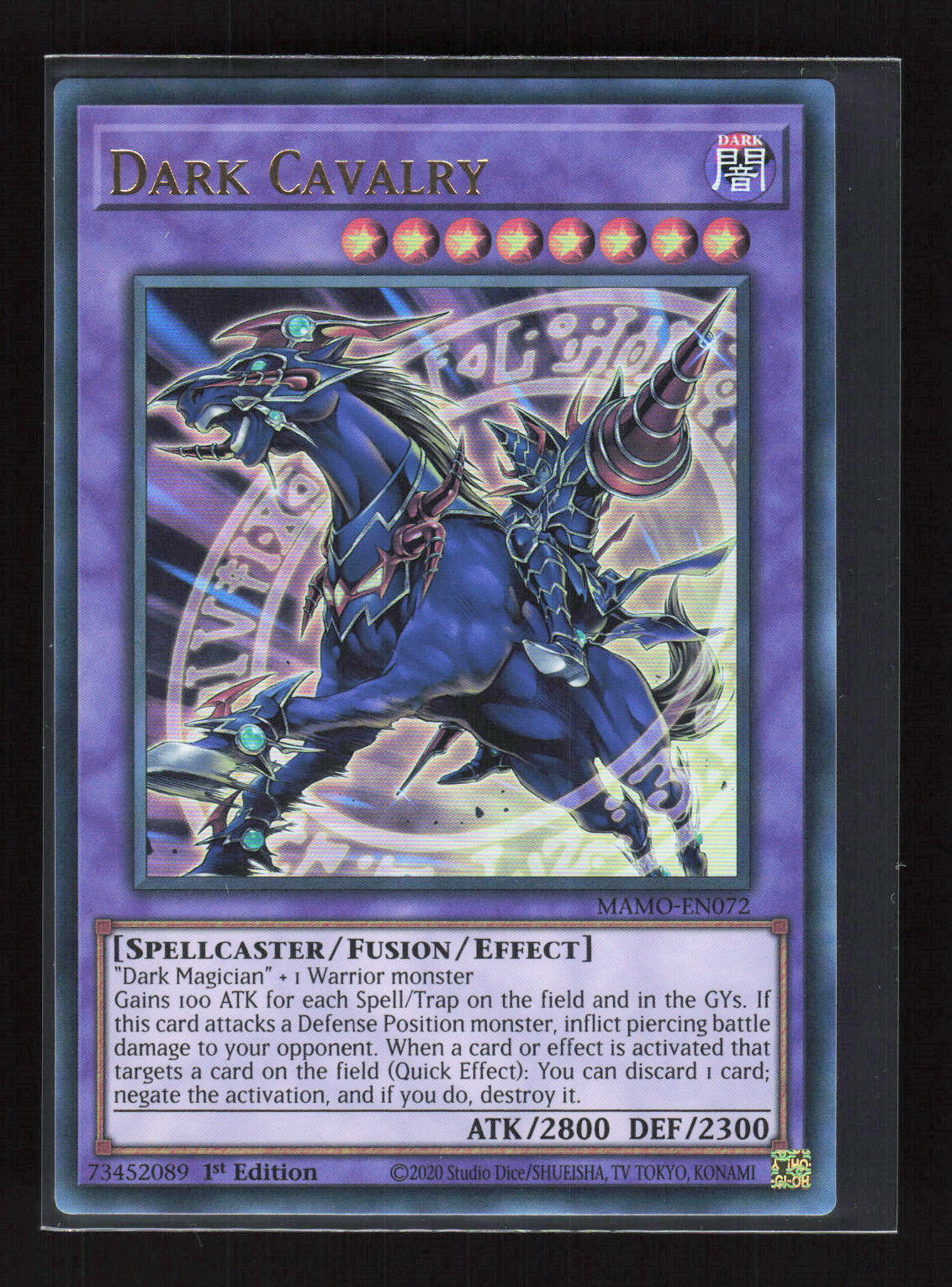 Yu-Gi-Oh! Dark Cavalry MAMO-EN072 – Magnificent Monsters Ultra Rare (UR) – Vorderseite