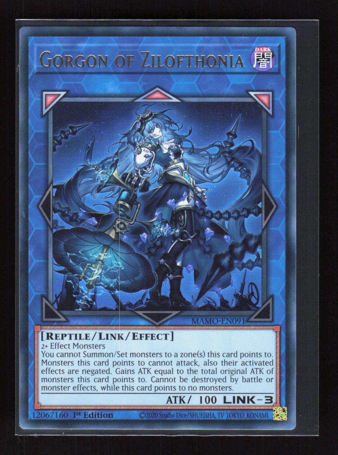 Yu-Gi-Oh! Gorgon of Zilofthonia MAMO-EN091 Magnificent Monsters Ultra Rare (UR) – Vorderseite