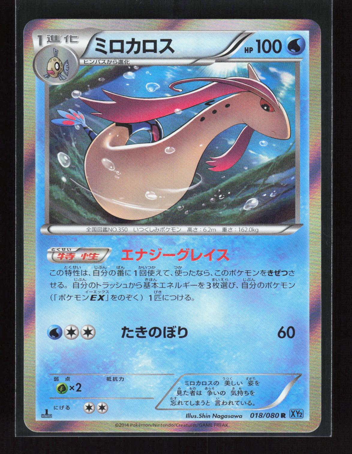Pokémon Milotic 018/080 – Wild Blaze (JP) Rare Holo – Vorderseite